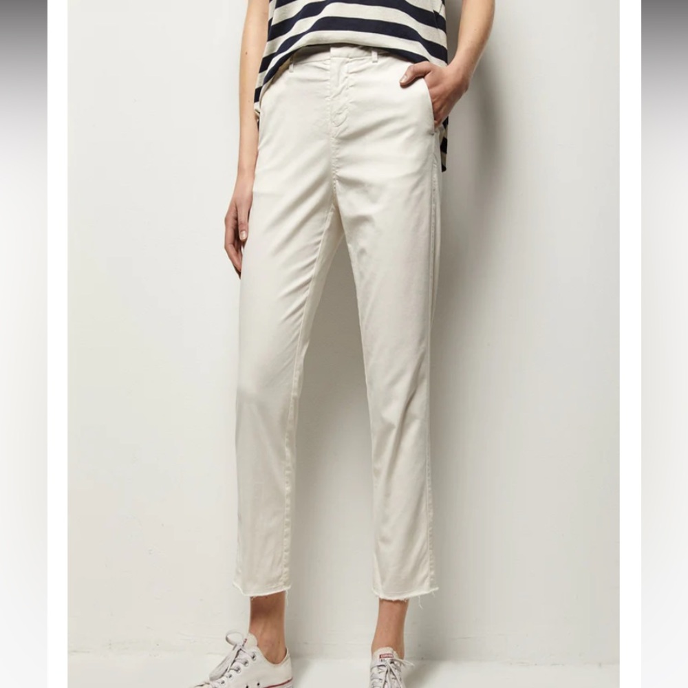 Nili Lotan Montaux Cream Cropped Pants NWT SZ 2